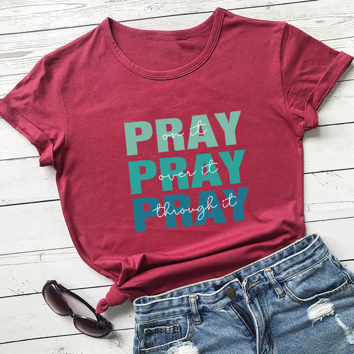 Faith Theme Round Neck T-shirt