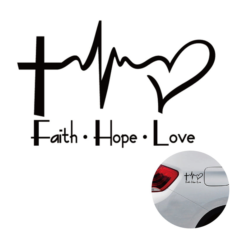 Faith hope Love Clear Background Decal Sticker