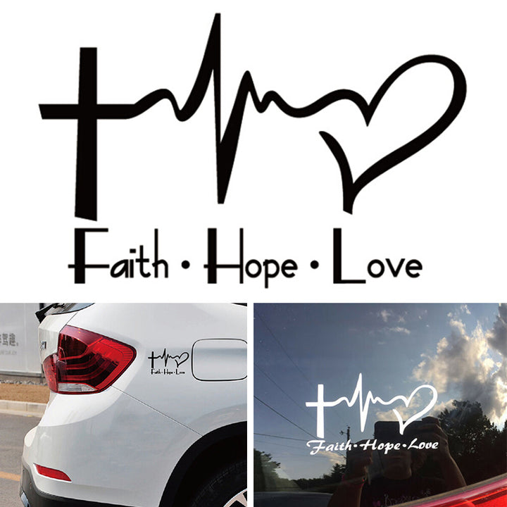 Faith hope Love Clear Background Decal Sticker