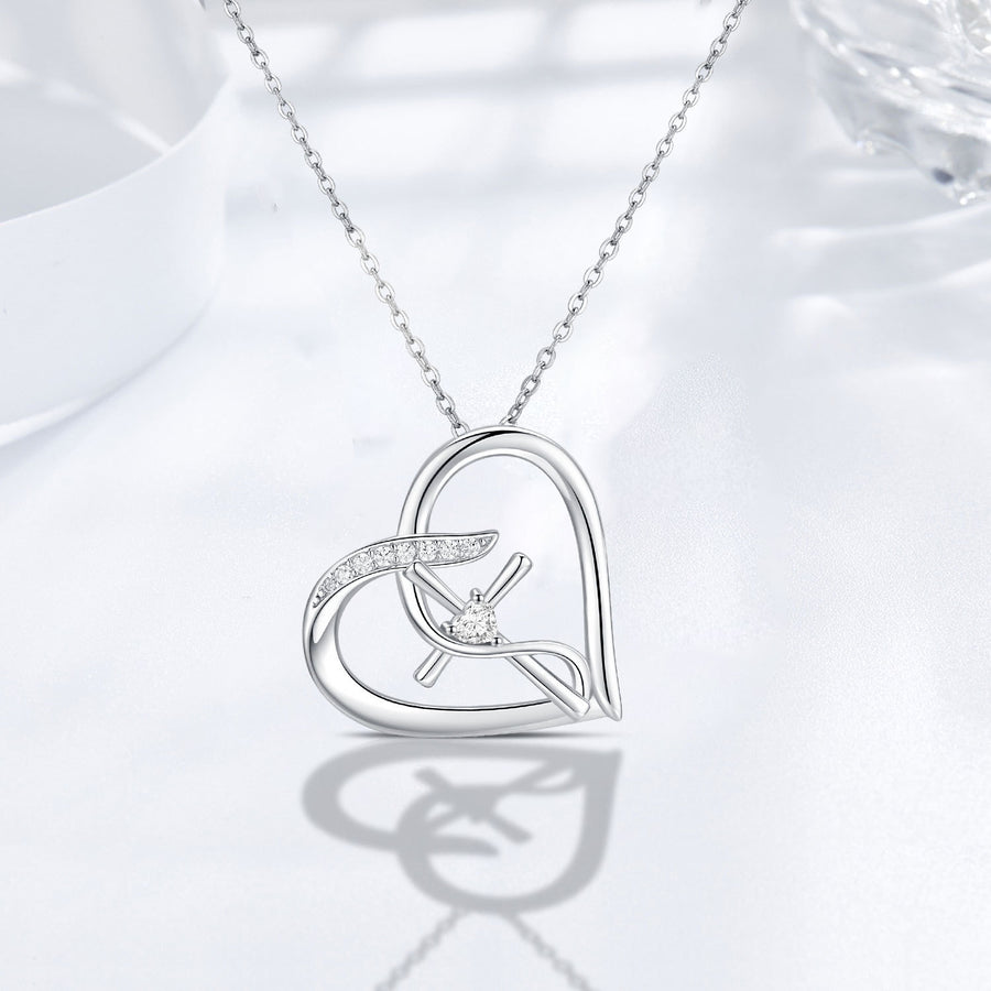 925 Sterling Silver Love Heart Necklace