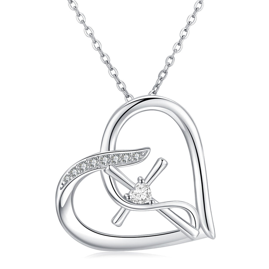 925 Sterling Silver Love Heart Necklace