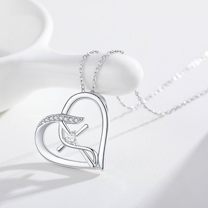 925 Sterling Silver Love Heart Necklace